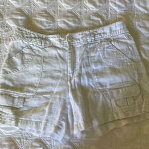 Tommy Bahama white linen shorts